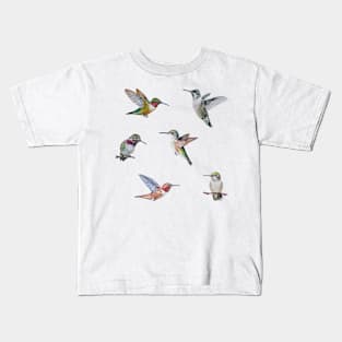 Hummingbirds - Set of Six Kids T-Shirt